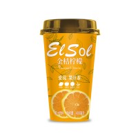 400ml愛說金桔檸檬果汁茶杯裝飲料