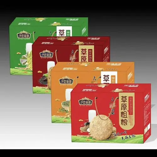 汐戀草原草原粗糧燕麥紅棗消化餅干休閑食品