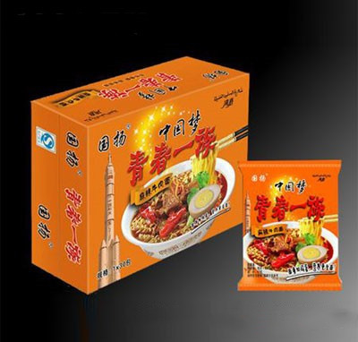 國(guó)楊青春一族麻辣牛肉味面72g