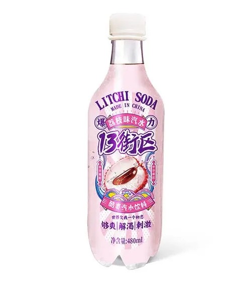13街區(qū)荔枝味汽水480ml