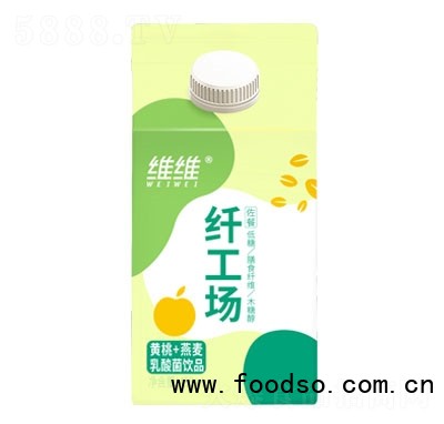 維維纖工場黃桃+燕麥乳酸