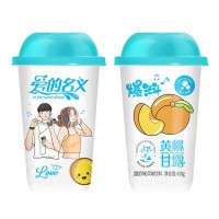 愛(ài)的名義黃桃甘露酸奶味風(fēng)味飲料450g